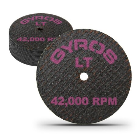 Gyros LT 1.75" Double Reinforced Resin Cut-Off Wheel for Low Tensile Materials, Dia. Size 1.75" (12 Pack) 11-21702/12
